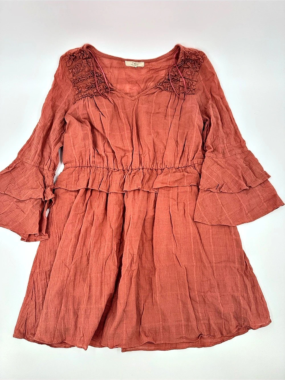 Chelsea & Violet Cotton Embroidered Mini Dress Size Large 100% Cotton